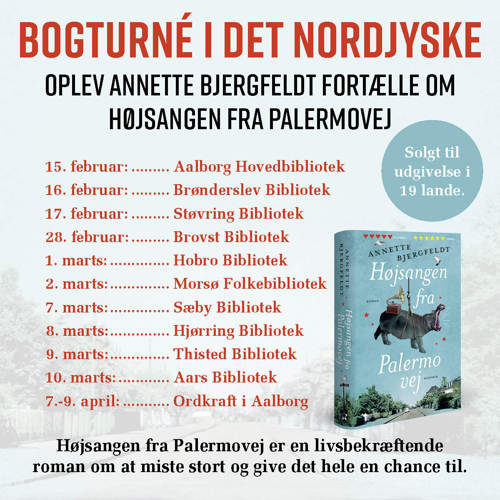 Annette Bjergfeldt bogturné 2022