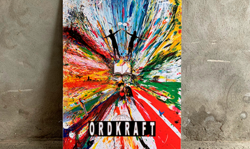 Ordkraft jubilæumsplakat af Nils Sloth